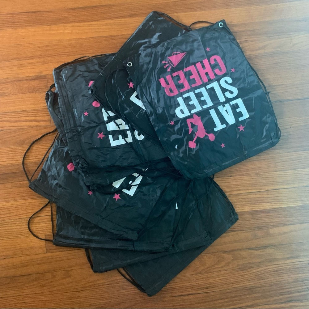 8 Pcs Cheer Drawstring Backpack Cheerleading Draw… - image 3